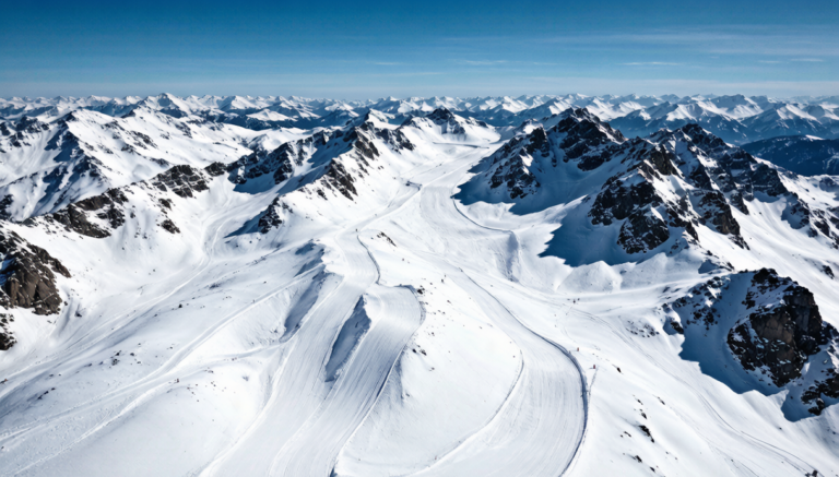 Backcountry ski touring on pristine Xinjiang powder snow