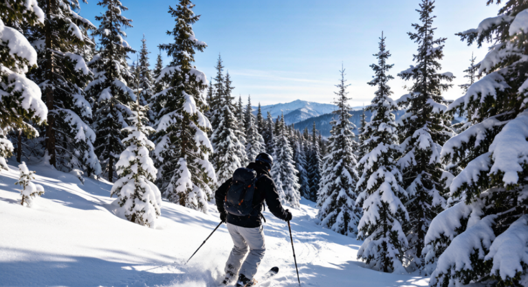 Xinjiang skiing scene