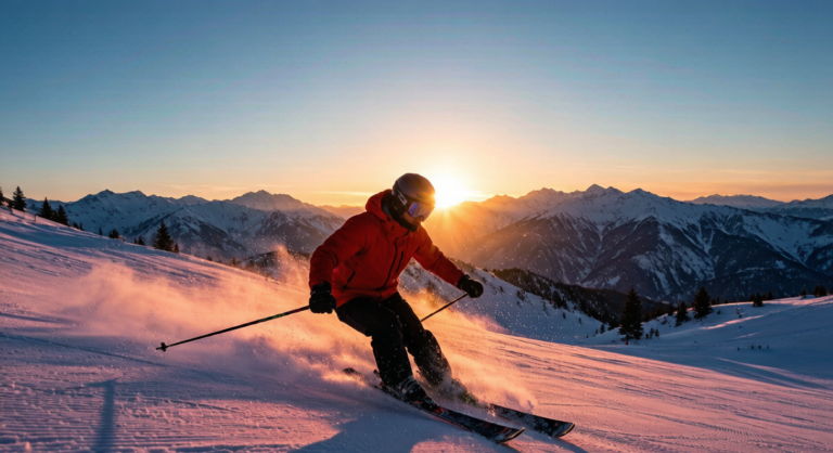 Xinjiang skiing scene
