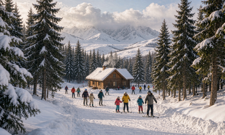 Nanshan ski area near Urumqi Xinjiang