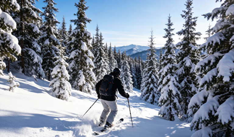 Backcountry ski touring in Xinjiang