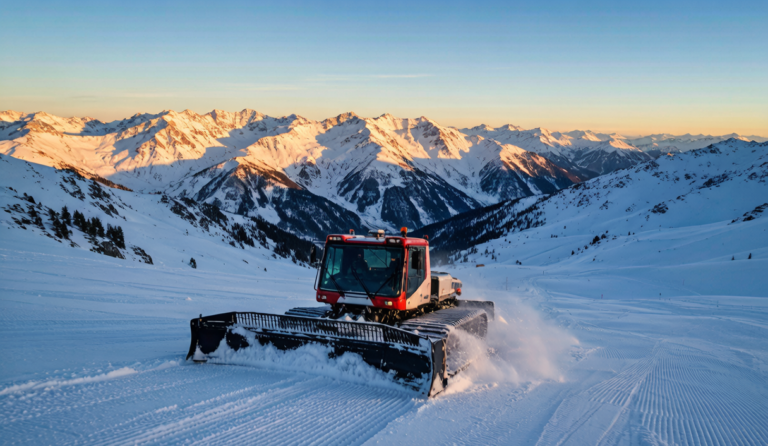 Dawn light on snow-covered Xinjiang ridges