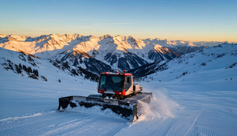 Dawn light on snow-covered Xinjiang ridges