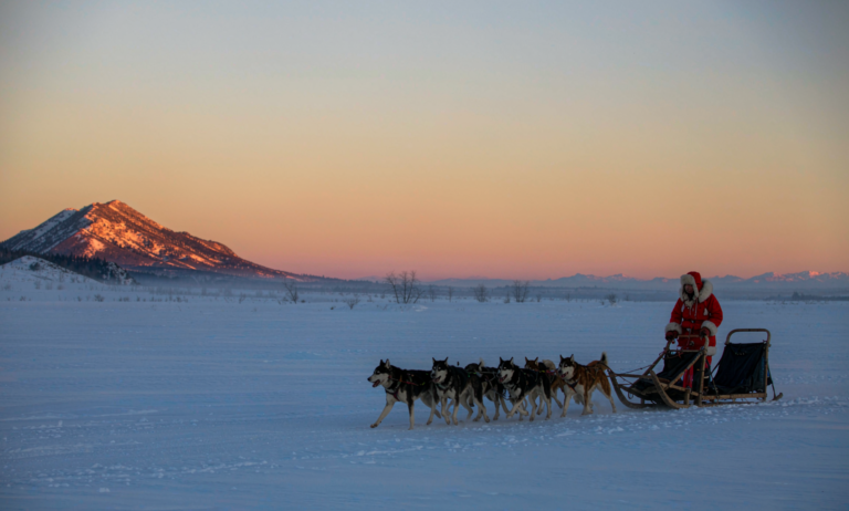Xinjiang winter ski landscape