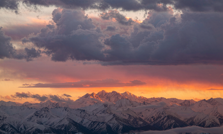 Xinjiang winter ski landscape