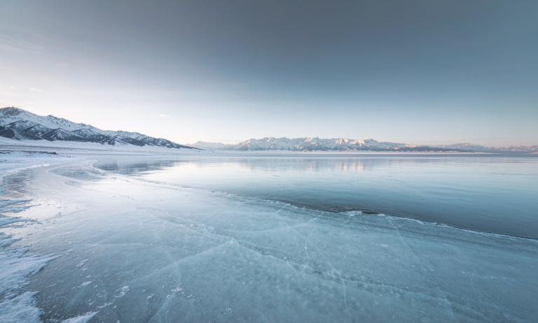Xinjiang winter ski landscape