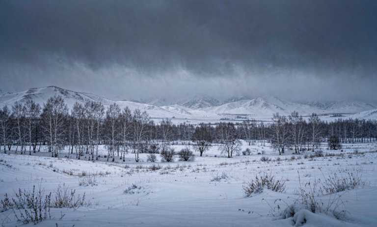 Tori county northern Xinjiang snow