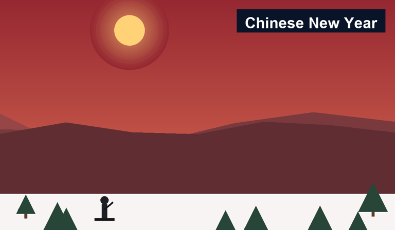 chinese-new-year winter scene