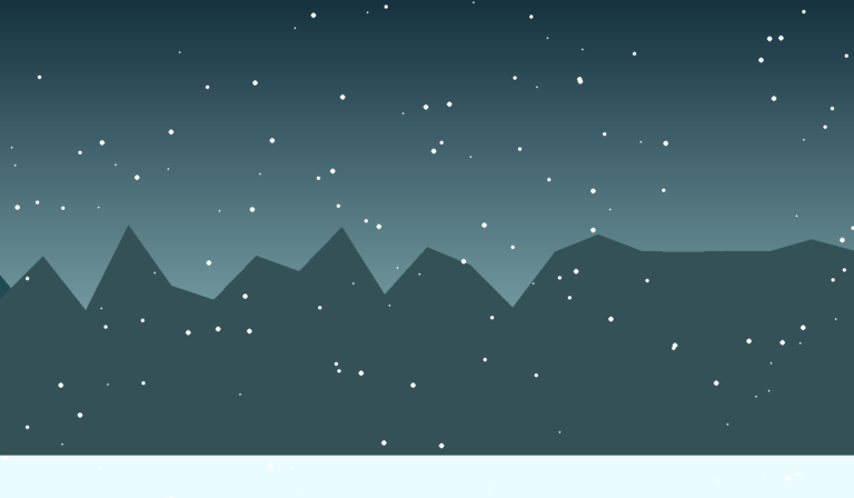 Teal frozen valley light