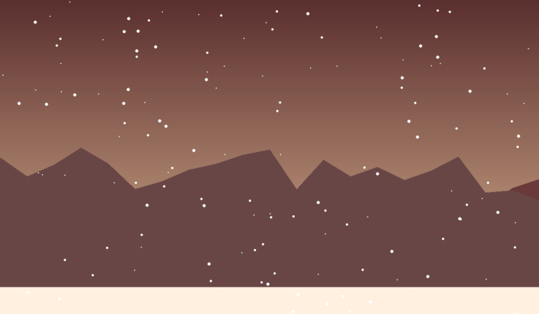Warm rock and snow ridge