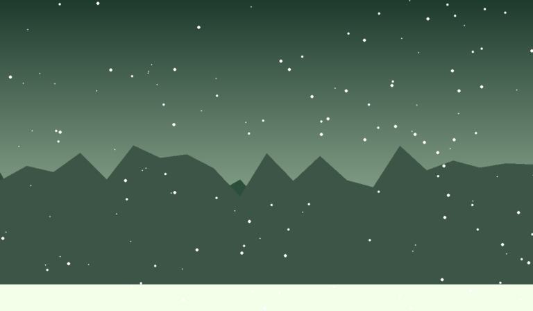 Pine forest in winter