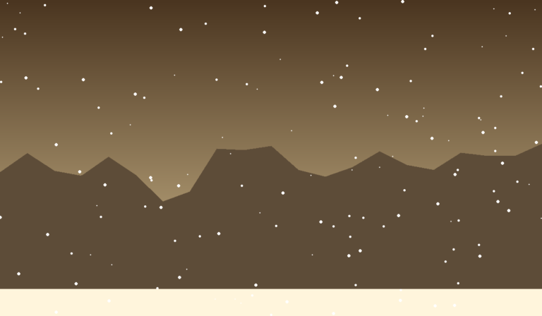 Amber dusk dunes of ice