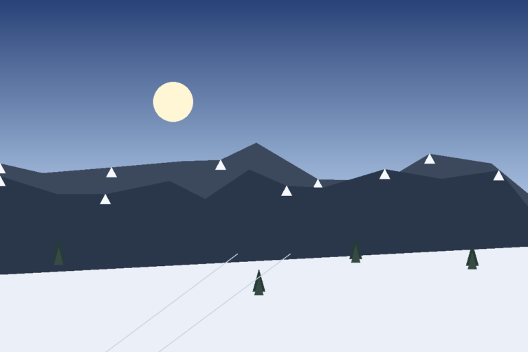 Winter ski landscape in Xinjiang, scene 1