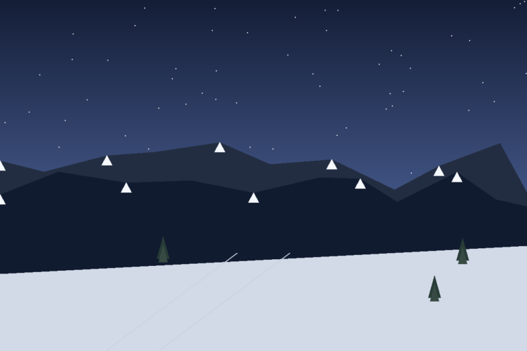 Winter ski landscape in Xinjiang, scene 2