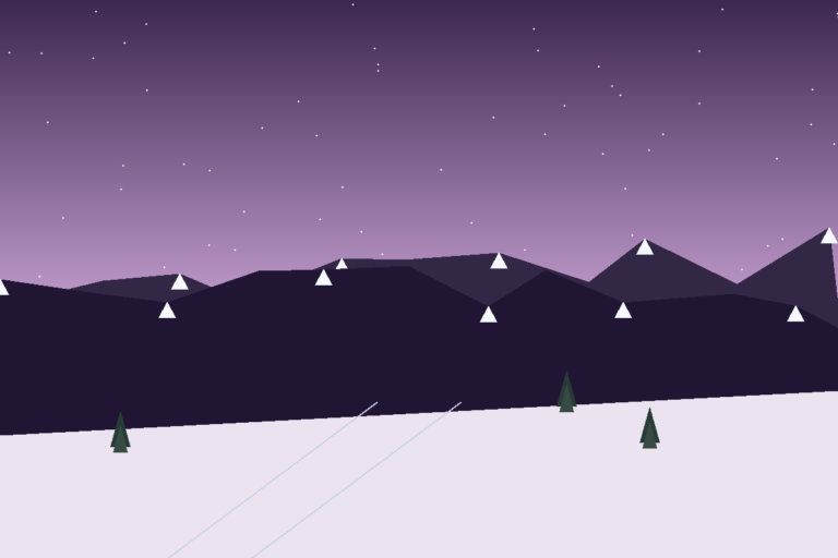 Winter ski landscape in Xinjiang, scene 6