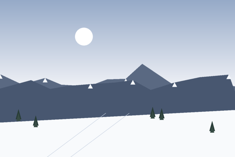 Winter ski landscape in Xinjiang, scene 7