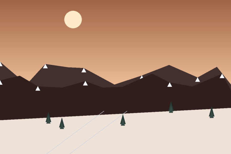 Winter ski landscape in Xinjiang, scene 9