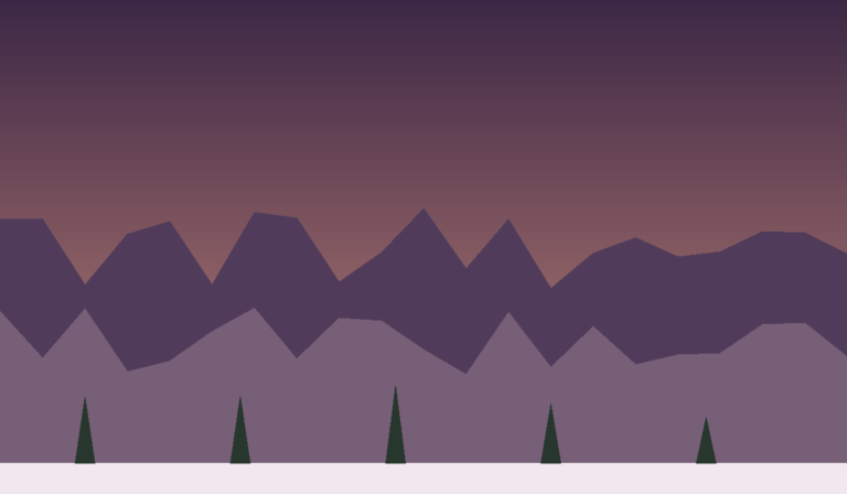 Altay winter powder slopes pink sunset