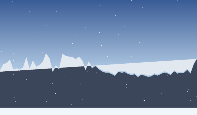 Xinjiang ski slope at dawn