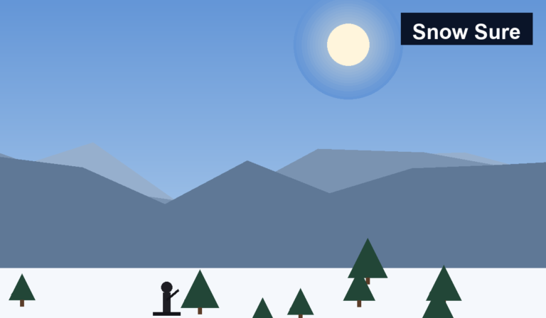 snow-sure winter scene